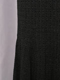 Hit Color Two Piece Set for Women O Neck Long Sleeve Patchwork Ruffles Hem Coat Long Skirt Office Lady Outfits Female New