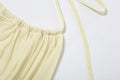 Mesh Mini Dress Women Lace-Up Halter Sexy Backless Pearl Tassel Club Party Ruched Elegant Outfits
