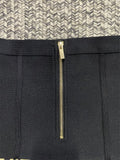 Women's Fashion Jacquard Metal Button Short Cardigan + Hot Mini Skirt Two Piece Set Business Casual Office Lady Outfit Robe Fête