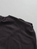 Solid Loose Spliced Folds Chic Dress for Women O Neck Sleeveless Irregular Luxury Dresses Female Summer Fashion New