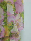 Summer Beach Floral Printing Dress for Women Strapless Sleeveless Spliced Folds Tiered Long Dresses Female Clothing