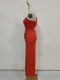 Solid Spliced Lace Up Slimming Dresses for Women Strapless Sleeveless High Waist Temperament Dress Female
