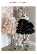 Olivegirl Summer Autumn Rose Lolita Sweet Girl Dress Cosplay Gothic Y2K Women Outfits High Waist JSK Princess Banquet Costumes