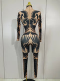 Costume Sparkly Diamond Women Sexy Mesh Jumpsuit Nightclub Bar Party Show Gogo Dancer Clothing Drag Queen Outfit