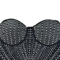 Mesh Sexy Dress Rhinestone Sleeveless Elastic Bodycon Trend Birthday Midnight Party Outfits Luxury Shiny Dress Vestidos