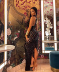 Festival Shiny Rhinestones Party Dress Birthday Luxury Costume Fancy Brilliant Dancer Wedding Impressive Evening Dress
