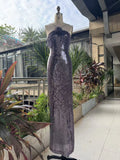 Women Elegant Chest Flower Sequin Halter Maxi Dress Backless Sexy Long Dresses Summer 2026 New Fashion Evening Party Gown