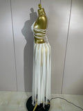 Sexy Black White Halter Sequined Hollow Out Transparency Long Maxi Dress Vacation Beach Style Celebrate Birthday Party Outfit