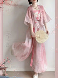 Olive Girl Pink Hanfu Dress 2026 S-L XS-3XL Plus Size Hanfu Chinese Dress Traditional Chinese Clothing Chinese Heritage Fashion Women