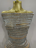 Luxury Sparkly Rhinestones Sexy Mesh See-through Mini Dress Women Celebrate Birthday Party Club Photo Shoot Stage Wear
