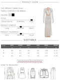 Waistless Elegant Dress Women Classic Full Sleeve Padded Bra Deep v-Neck Metal Buckle Hipster Simple Skinny Vestidos