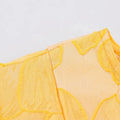New Embroidery Elegant Yellow Midi Dresses For Women O Neck Sleeveless High Waist Temperament Female Fashion Style Dress