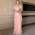 Printed Fashion 3 Two Piece Set For Women'S Lace Up Spaghetti Strap Top+T-Shirt+Layered Lotus Leaf Edge Skirt Suit Set