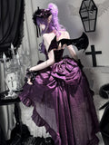 Olivegirl Elegant High-end Lolita Vintage Dress 2026 Summer Women Slim Sweet Bow Lace Evening Dress Ball Gown Princess Dress