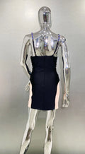 Luxury Diamond Glam Low-Cut Suspender Dress Heavy Industry Celebrity Party Stage Performance Dress Evening Dresses Woman Elegant