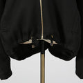 Solid Spliced Metal Zipper Jacket for Women Hooded Batwing Sleeve Patchwork Drawstring Hem Loose Sport Casual Jackets Female
