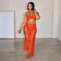 Women Sexy Lace Bikinis Sets Summer Vacation Beach Holiday Swimwears Bra+underwear + Skirts 3-piece Sets Night Club Outfits