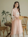 3D Hanfu Traditional Chinese Dress Women's Clothes Pink Cloud Embroidery Cosplay Fairy Clothing Ancient Chinese Costume
