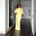 Chic Yellow Backless Lace Up Slit Dress Women Pleated Half Sleeved Waist Cinched Dresses Lady 2026 Spring New Evening Party Robe