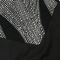 Rhinestones Spaghetti Strap Mesh Sequin Prom Maxi Dress Sexy Evening Long Split Side Party Luxury Wedding Guests Dress