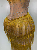 Shining Rhinestones Bodycon Long Dress Women Sexy Transparent Elagant Evening Party Birthday Prom Dress Photo Shoot Outfit