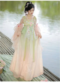Olive Girl Hanfu Dress 2026 S-XL XS-3XL Plus Size Ren Faire Dress Hanfu Chinese Dress Traditional Chinese Clothing Chinese Heritage Fashion Women
