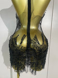 2026 NEW Women Sexy Mesh See Through Pearl Lace Party Mini Dress Celebrate Birthday Photo Shoot Wear Performance Stage Costume