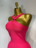 Women Sexy Backless Pink Bodycon Mini Bandage Dresses Elegant Evening Party Luxury Birthday Nightclub Cocktail Prom Gown