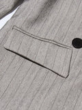 Temperament Two Piece Sets For Women Notched Collar Long Sleeve Spliced Button Blazer Straight Skirts Female New