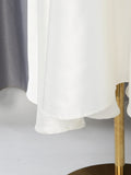 White Two Piece Set for Women Lapel Flare Sleeve Spliced Ruffles Lace Blouse High Waist Simpel Vest Dress Fairy Suit Female