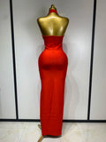 Women Halter Neck Sexy Cut Out Backless Bandage Long Dress Celebrity Elegant Evening Party Luxury Birthday Nightclub Dress