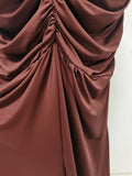Solid Loose Spliced Folds Chic Dress for Women Halter Sleeveless Sexy Temperament Dresses Female Summer Fashion New