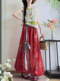 Olive Girl Romantic Hanfu Dress for Ren Faire 2026 Fairycore Photoshoot Everyday Wear S-L XS-3XL Plus Size Romantic Cottagecore Garden Party Editorial Not Costume Hanfu Chinese Dress Traditional Chinese Clothing Chinese Heritage Fashion Women
