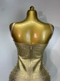 Women Sexy Sleeveless Square Neck Bodycon Mini Bandage Dresses Elegant Evening Party Luxury Birthday Club Prom Gown