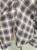 American Retro Sexy Plaid Shirt for Women Lapel Long Sleeve Loose Street Hot Girl Shirts Female Autumn Clothes New