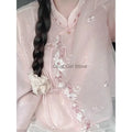 Olive Girl Red Embroidered Jacquard Set for Ren Faire 2026 Garden Wedding Fairycore Photoshoot Everyday Wear Jacquard S-XL XS-3XL Plus Size Hand Embroidered Romantic Cottagecore Garden Party Editorial Not Costume Chinese Heritage Fashion Women