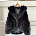 Women Fur Coat Women 2025 Plush Red Bomber Jacket Solid Crop Long Sleeve Jacket Warm Winter Coats Female Casual Coats