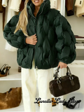 Women Casual Short Padded Puffer Coat Stand Collar Zipper Closure Elastic Cuff Quilted Loose Jacket 2026 Winter Street Outerwear