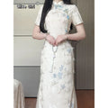 Olive Girl Red Embroidered Qipao for Garden Wedding 2026 Fairycore Photoshoot Everyday Wear S-XXL XS-3XL Plus Size Hand Embroidered Dramatic Silhouette Romantic Garden Party Editorial Not Costume Chinese Heritage Fashion Women