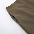 Retro Khaki Shorts Set for Womenstand Collar Sleeveless Cape Vest High Waist Shorts Office Two Piece Sets Female