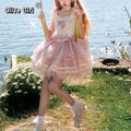 Olivegirl Pink Lolita Dress Milk Sweet Ballet Style Cute Rabbit Cosplay Light Lolita Princess Gown Elegant Women's Clothes
