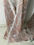 Women Sexy Feather Long Cloak Spandex Luxury Printing Jumpsuit High Strecht Dance Performance Nightclub Stage Glamorous Costume