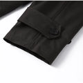 Fashion Faux Fur Collar Middle Long Jackets Women Solid Full Sleece Button Zipper Coats 2025 Lady Chic Casual Winter Outerwear