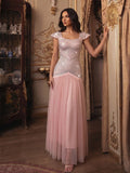 Solid Fashion Diamond Flying sleeve Bandage Long Dresses for Women Pink Sleeveless Patchwork Tunic Dress Female Autumn