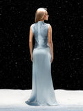 Women Tassel Top + Long Skirt Two Piece Sets Sexy Sleeveless Fringe Bandage Matching Set Evening Party Cocktail Outfit