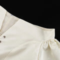 White Off-Shoulder Cardigan Women's Fashion Lace-Up Backless Sexy Shirt Top Elegant Luxury Party Chic Slim Female Top