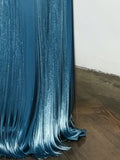 High End Parties Blue Tassel Accent Strapless Maxi Dresses for Women Sleeveless Backless Slimming Skirt for Formal Events