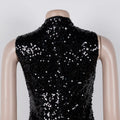 Sexy Sparkly Sequin Patchwork Bodycon Dresses for Woman Ruffle Tassel Dress Female Party Clubwear Long Birthday Outfits