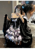 Olivegirl Sweet Lace Dress Lolita Purple Cute Girl Spring High-end Women Summer Birthday Party Elegant Princess Lolita Dresses