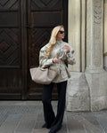 Women Oatmeal Soft Suede Stand Collar Snap Button Pocket Jackets Long Sleeve Coats Autumn Daily Office Party Chic Outerwear 2026